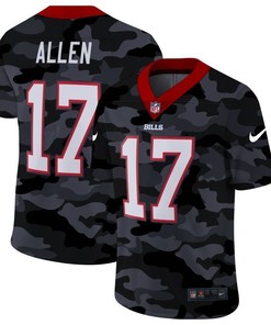Buffalo Bills Josh Allen #17 Nfl 2020 Camo Black Jersey