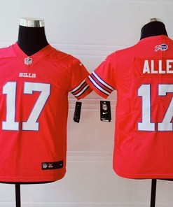Buffalo Bills Josh Allen #17 Nfl 2020 Red Jersey