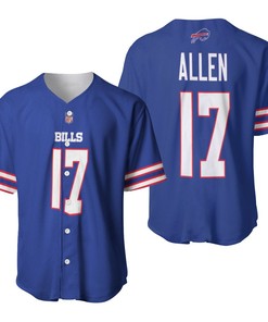 Buffalo Bills Josh Allen #17 Nfl Legend Player American Football Game Royal 3d Designed Allover Gift For Bills Fans Baseball Jersey