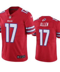Buffalo Bills Josh Allen Red Vapor Limited Jersey
