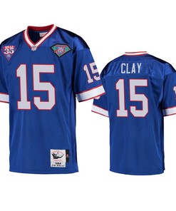 Buffalo Bills Kaelin Clay Royal Vintage Replica Jersey - Men