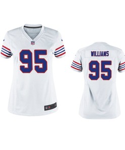 Buffalo Bills Kyle Williams White Throwback Game Jersey - Women