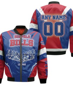 Buffalo Bills Legends NFL Amazing Team Gift With Custom Name Number For Bills Fans Bomber Jacket