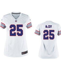 Buffalo Bills Lesean Mccoy White Throwback Game Jersey - Women