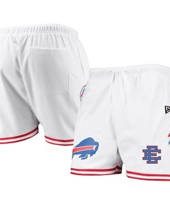 Buffalo Bills Logo Team White/Red Mesh Shorts - Men