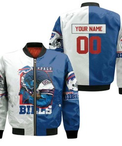 Buffalo Bills Mascot 2020 AFC East Champions Personalized Bomber Jacket
