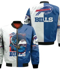Buffalo Bills Mascot 2020 Afc East Champions Bomber Jacket Model 740