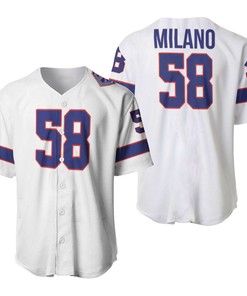 Buffalo Bills Matt Milano #58 Great Player Nfl American Football Team White Vintage 3d Designed Allover Gift For Bills Fans Baseball Jersey