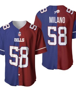 Buffalo Bills Matt Milano #58 Great Player Nfl Vapor Limited Royal Red Two Tone Jersey Style Gift For Bills Fans Baseball Jersey