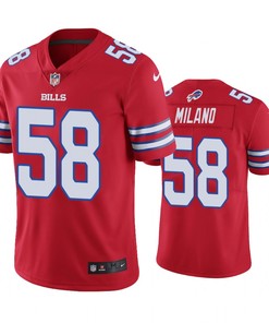 Buffalo Bills Matt Milano Red Nike Color Rush Limited Jersey