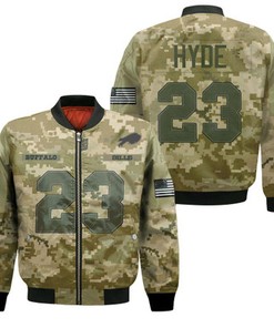 Buffalo Bills Micah Hyde #23 Great Player NFL American Football Team Logo Camouflage Gift For Bills Fans Bomber Jacket