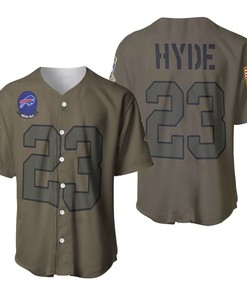 Buffalo Bills Micah Hyde #23 Nfl Great Player Camo 2019 Salute To Service Custom 3d Designed Allover Custom Gift For Bills Fans Baseball Jersey