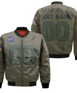 Buffalo Bills NFL American Football Camo 2019 Salute To Service Custom Gift For Bills Fans Bomber Jacket