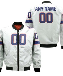 Buffalo Bills NFL American Football Team White Vintage Custom Gift For Bills Fans Bomber Jacket