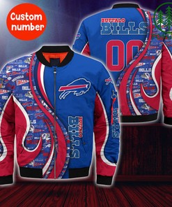 Buffalo Bills NFL Custom Number Bomber Jacket   for fans