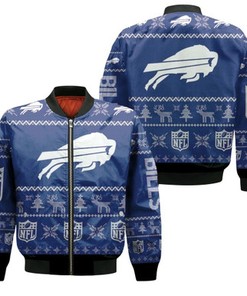 Buffalo Bills NFL Ugly Sweatshirt Christmas 3D Bomber Jacket