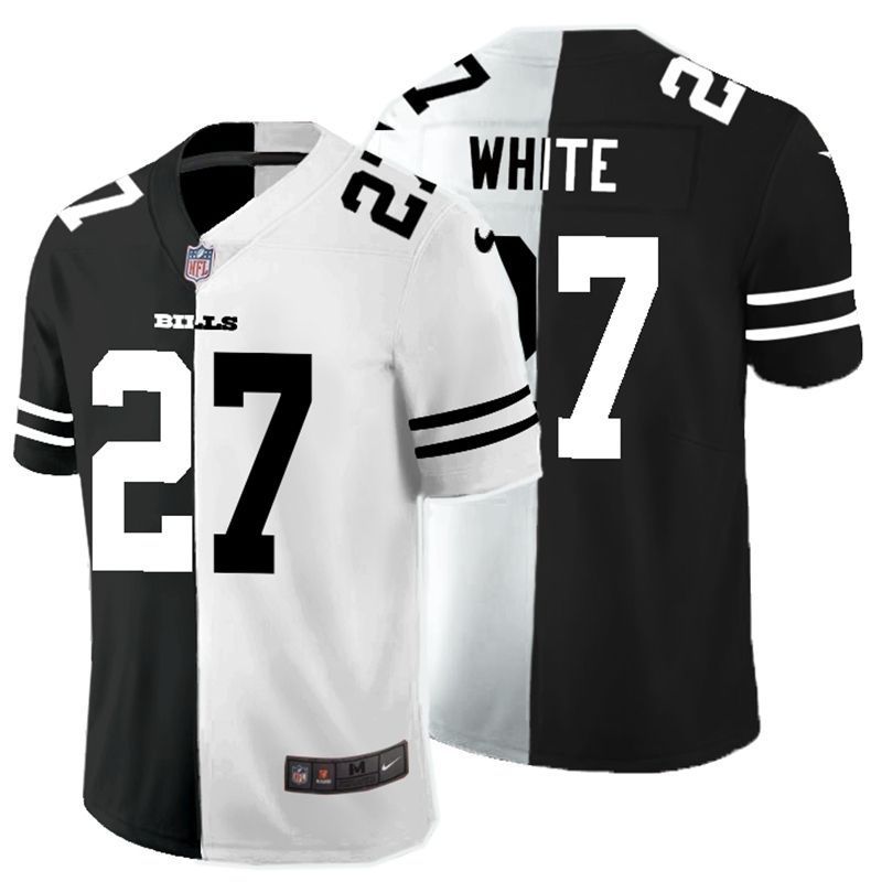 Buffalo Bills Nfl 2020 Personalized Custom Black And White Custom Jersey