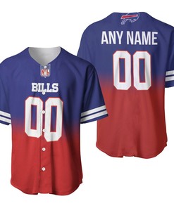 Buffalo Bills Nfl American Football Team Royal Color Crash 3d Designed Allover Custom Gift For Bills Fans Baseball Jersey