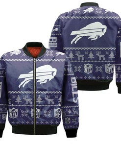 Buffalo Bills Nfl Ugly Christmas 3D Printed Sweatshirt Ugly Jersey Bomber Jacket