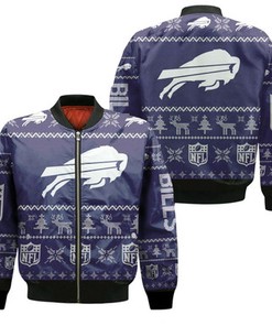 Buffalo Bills Nfl Ugly Christmas 3D Printed Sweatshirt Ugly Jersey Bomber Jacket Model 754