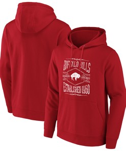 Buffalo Bills Nfl X Darius Rucker Collection By 2-hit Pullover Hoodie - Red
