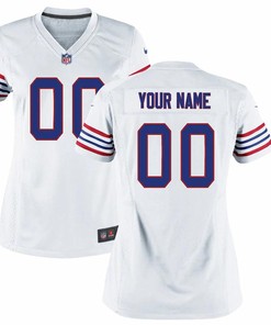 Buffalo Bills Nike Womens Custom Throwback Game Jersey - White