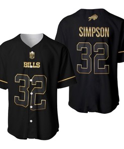 Buffalo Bills O. J. Simpson #32 Great Player Nfl Black Golden Brandedition Vapor Limited Jersey Style Gift For Bills Fans Baseball Jersey