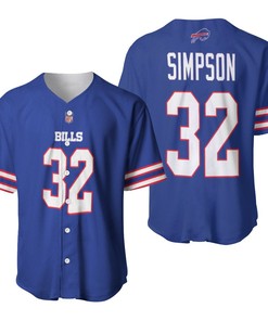 Buffalo Bills O J Simpson #32 Nfl Legend Player American Football Game Royal 3d Designed Allover Gift For Bills Fans Baseball Jersey