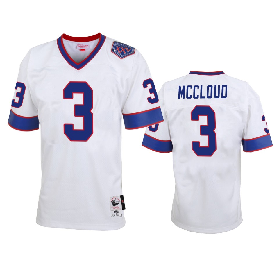 Buffalo Bills Rayray Mccloud White Vintage Replica Jersey Men Bluefink