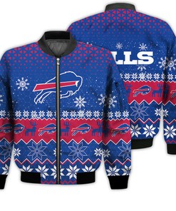 Buffalo Bills Sports Football American Ugly Christmas Sweater Gifts Unisex 3D Bomber Jacket