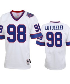 Buffalo Bills Star Lotulelei White Vintage Replica Jersey - Men