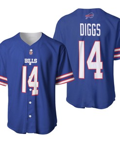 Buffalo Bills Stefon Diggs #14 Nfl Legend Player American Football Game Royal 3d Designed Allover Gift For Bills Fans Baseball Jersey