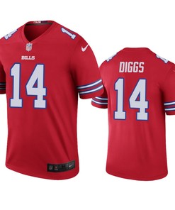 Buffalo Bills Stefon Diggs Red Color Rush Legend Jersey