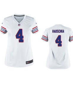 Buffalo Bills Steven Hauschka White Throwback Game Jersey - Women