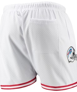 Buffalo Bills Team White/Red Mesh Shorts - Men