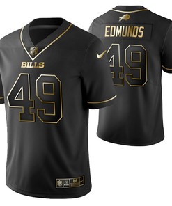 Buffalo Bills Tremaine Brandedmunds 49 2021 Nfl Golden Brandedition Black Jersey Gift For Bills Fans