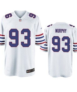 Buffalo Bills Trent Murphy White Throwback Game Jersey - Men