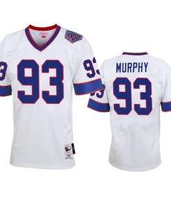 Buffalo Bills Trent Murphy White Vintage Replica Jersey - Men