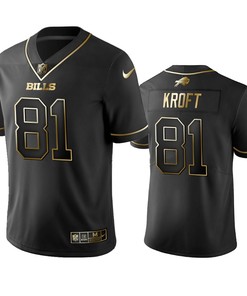 Buffalo Bills Tyler Kroft Black Golden Edition 2019 Vapor Untouchable Limited Jersey - Mens