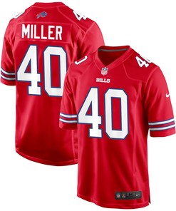 Buffalo Bills Von Miller 40 Alternate Game Jersey - Red Jersey