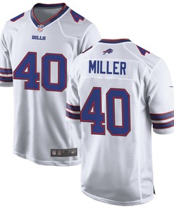 Buffalo Bills Von Miller 40 Game Jersey - White Jersey
