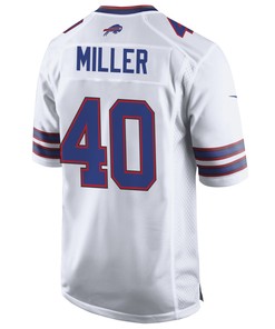 Buffalo Bills Von Miller 40 Game Jersey - White Jersey