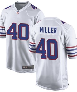 Buffalo Bills Von Miller 40 Nfl American Footballl White Game Jersey Gift For Bills Fans