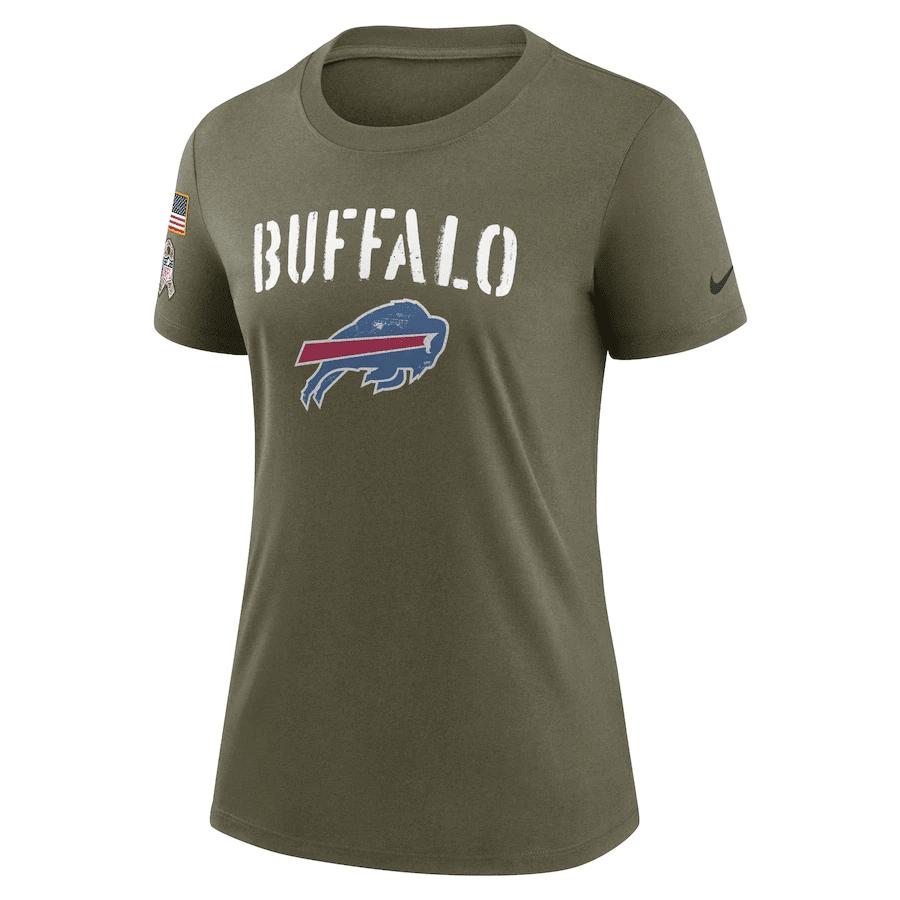 Buffalo Bills Women's 2022 Salute To Service Legend T-Shirt - Olive