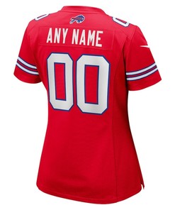 Buffalo Bills Women's Alternate Custom Game Jersey - Red