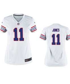 Buffalo Bills Zay Jones White Throwback Game Jersey - Women