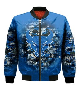 Buffalo Bulls Bomber Jacket Camouflage Vintage  - NCAA