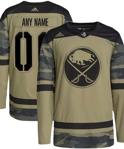 Buffalo Sabres Adidas Military Appreciation Team Authentic Custom Practice Jersey - Camo Custom Jerseys Nhl
