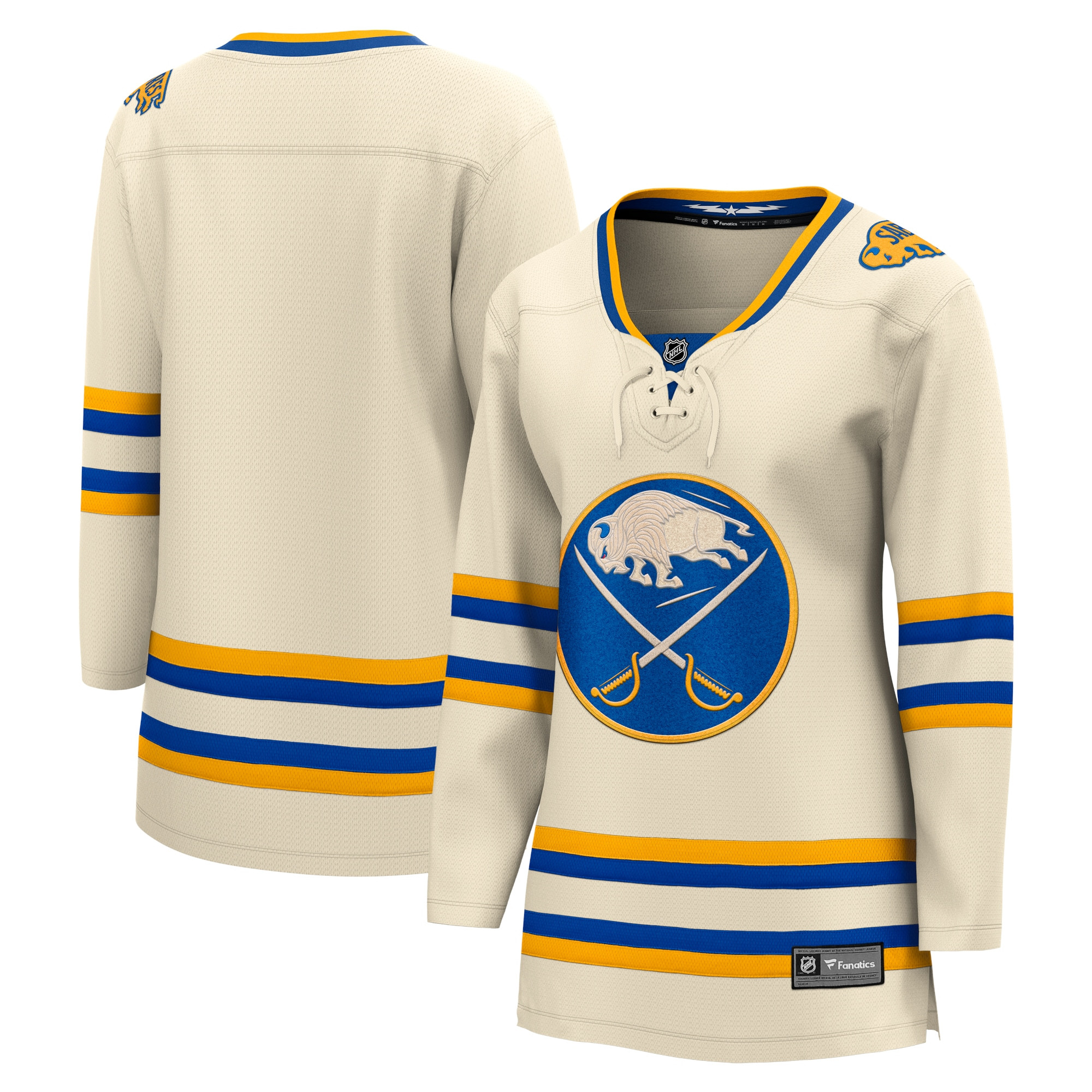 Buffalo Sabres Branded Womens 2022 Nhl Heritage Classic Breakaway Blank Jersey - Cream
