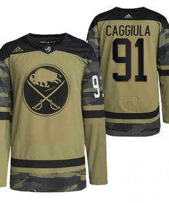 Buffalo Sabres Drake Caggiula 2022 Military Appreciation Night Camo 91 Jersey Primegreen Jersey
